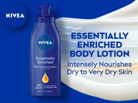 Nivea Deep Nourishing Skin Care Lotion Serum & Almond Oil