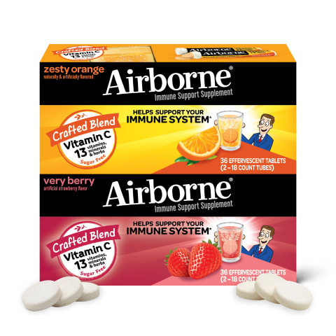 Airborne Immune Support 36 Effervescent Tablets Costco