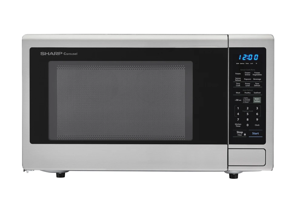 Sharp SMC1842CS: 1.8 Cu Ft Silver Countertop Microwave