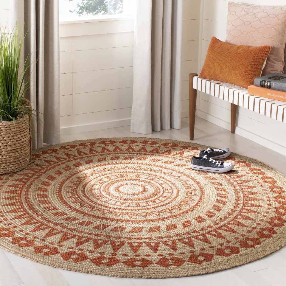 Safavieh Wyndham Gleaston 7 x 7 Blue/Multi Square Indoor Floral/Botanical Global Handcrafted Area Rug
