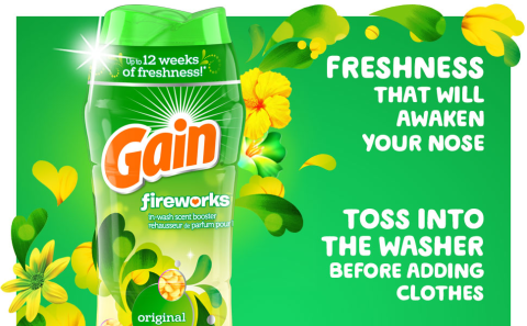 Freshness that will awaken your nose Toss into the washer before adding clothes
