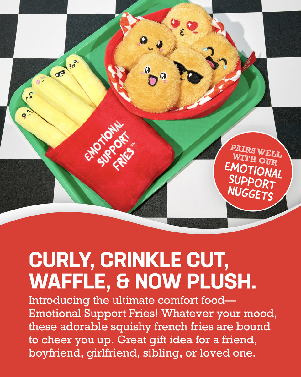  WHAT DO YOU MEME? Emotional Support Fries - The Original Viral  Cuddly Plush Comfort Food, Unique Gift for Valentine's Day : Toys & Games