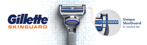 Lot De 9 Paquets Gillette Skinguard Sensitive - Chaque Paquet Contient 1 Rasoir + 2 Lames - Neuf Sous Emballage