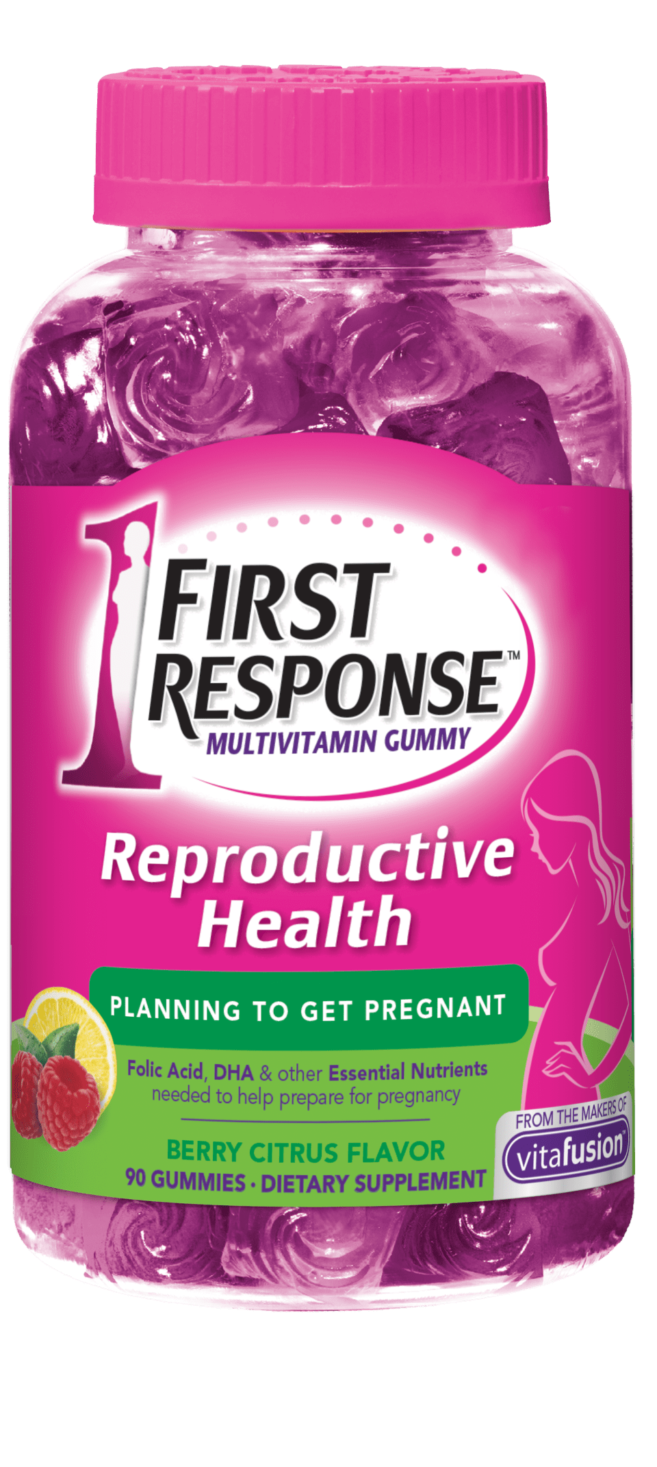 First Response™ PreNatal & PostNatal Multivitamin Gummies 90 ct. Bottle
