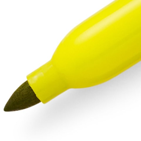 Sharpie Permanent Marker, Ultra Fine Point, Supersonic Yellow, Each