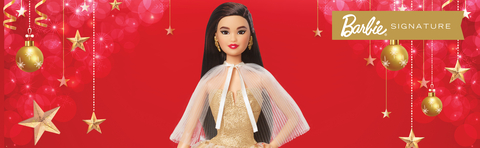 2023 Holiday Barbie Doll, Seasonal Collector Gift, Golden Gown and