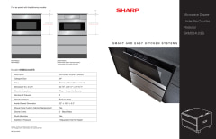View SKMD24U0ES Under-the-Counter Microwave Drawer Pedestal Installation Guide PDF