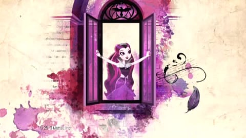 thumbnail video image 2 of Ever After High Kitty Cheshire Poseable Female Dolls, Purple, 2 of 14