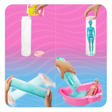 Barbie Color Reveal Foam! Doll, Watermelon Scent