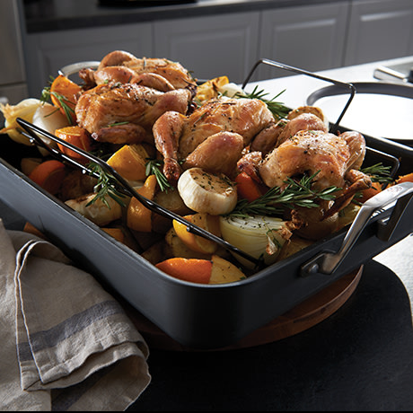Select by Calphalon® Hard-Anodized Nonstick 16-Inch Roaster with Rack