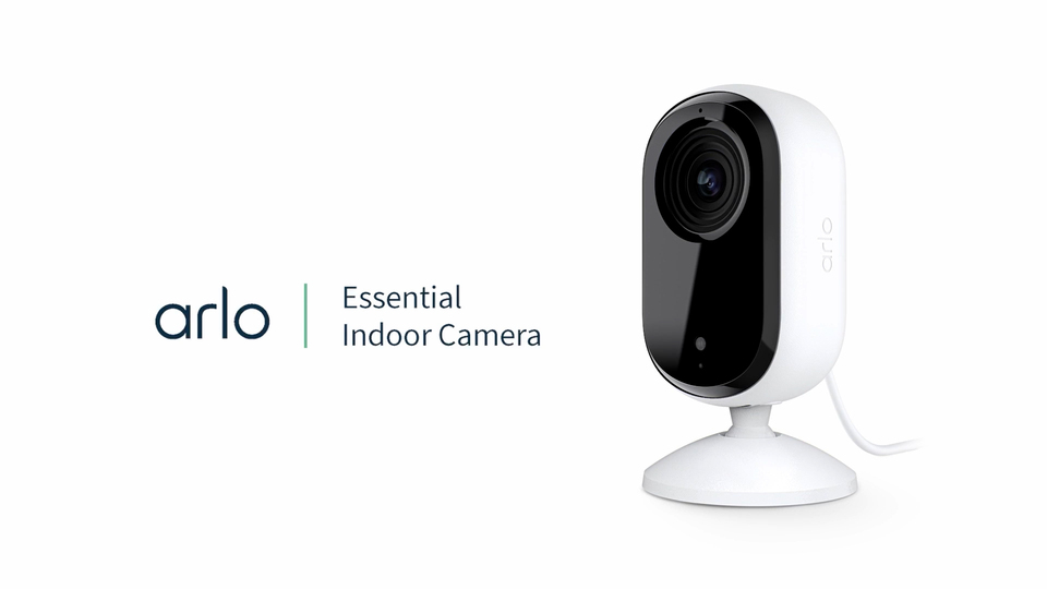 Arlo Essential Indoor Camera HD (2nd Gen) Wired Security Camera with