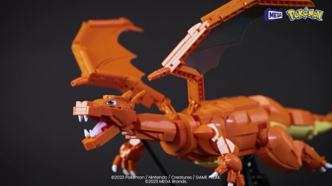 MEGA Pokemon Charizard Building Kit with Motion - 1664pcs