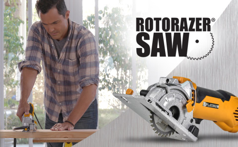 Rotorazer Compact Circular Saw Set with Blades, Dust Collector