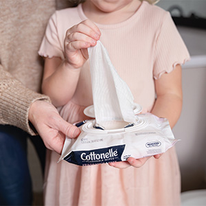 Our wet wipes are made without fragrance or alcohol