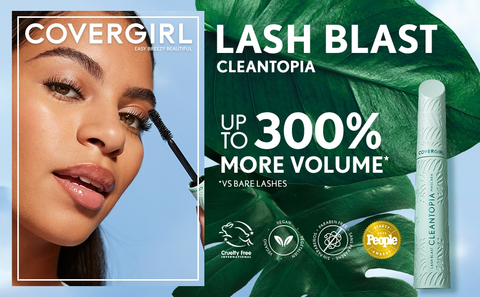 Lash Blast Cleantopia. Up to 300% More Volume vs Bare Lashes