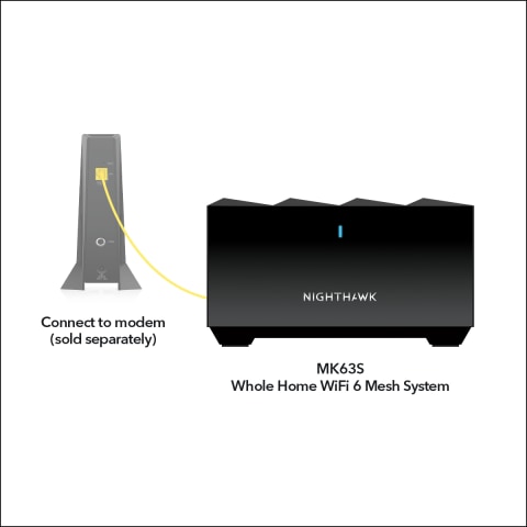  NETGEAR Nighthawk Whole Home Mesh WiFi 6 Add-on Satellite  (MS60) – add up to 1,500 sq. ft. of coverage : Electronics