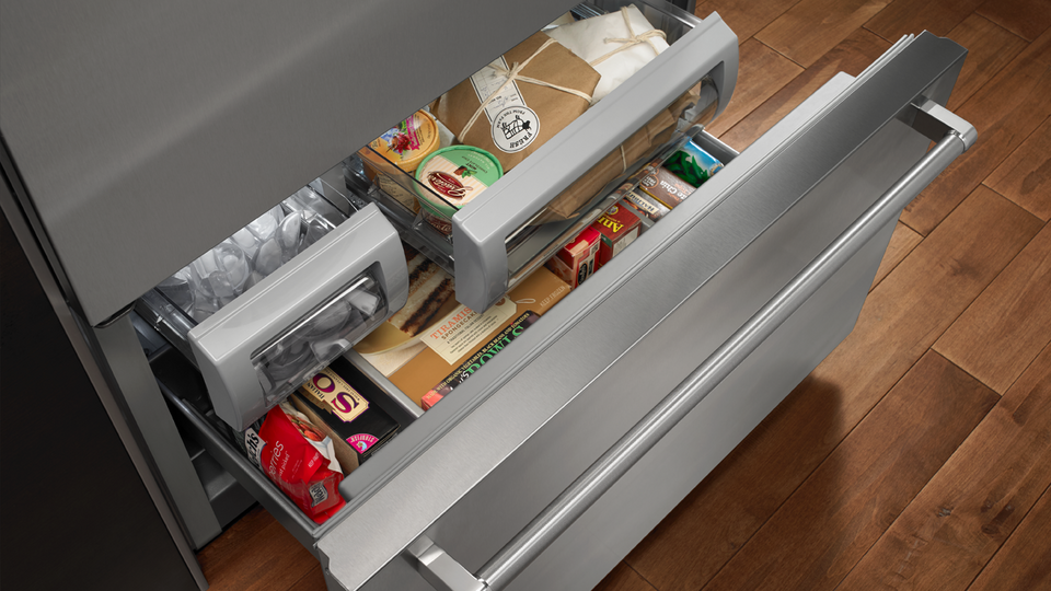 KitchenAid 20.9 Cu. Ft. Built In Bottom Mount Refrigerator
