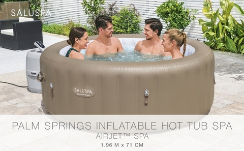 SaluSpa Palm Springs AirJet Inflatable Hot Tub Spa is 1.96 m x 71 cm