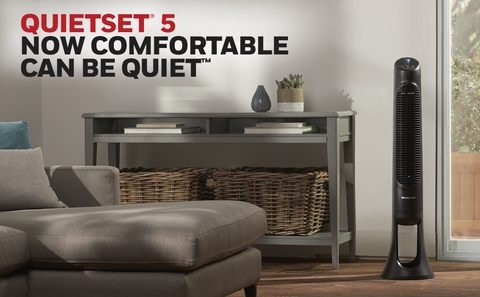 HONEYWELL Quiet Set Tower Fan - 5 Speeds - Black HYF260BC | Réno-Dépôt