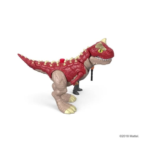 thumbnail video image 2 of Imaginext Jurassic World Dr. Malcolm and Carnotaurus Action Figure Set for Ages 3 to 8, 2 of 9