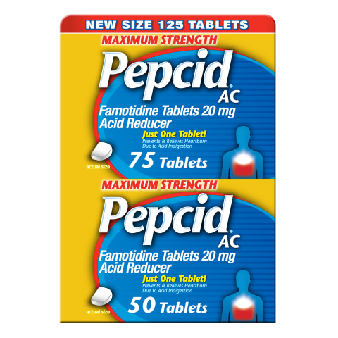 Pepcid Ac Maximum Strength 20mg 125 Tablets Costco