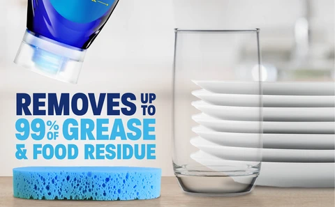 Removes Up TO 99% Of Grease % Food Residue