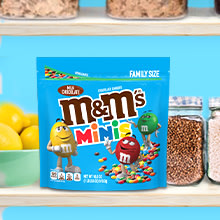 1.77 oz M&M's® Milk Chocolate Mini's Tube Labels