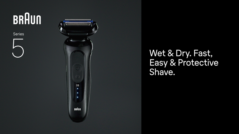 thumbnail video image 2 of Braun Series 5 5118s, Electric Shaver with Precision Trimmer, 2 of 11