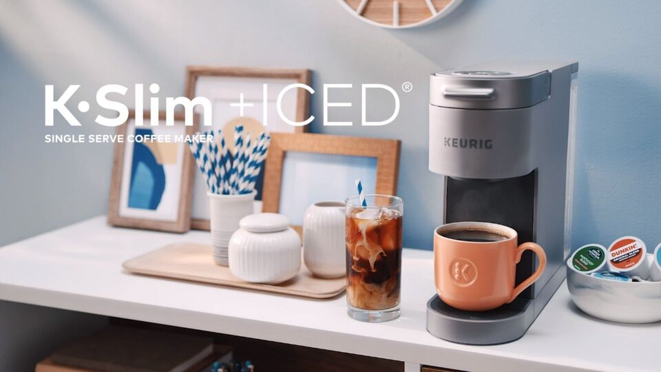 Keurig K-Slim + ICED Single-Serve Coffee Maker, Gray - image 2 of 3