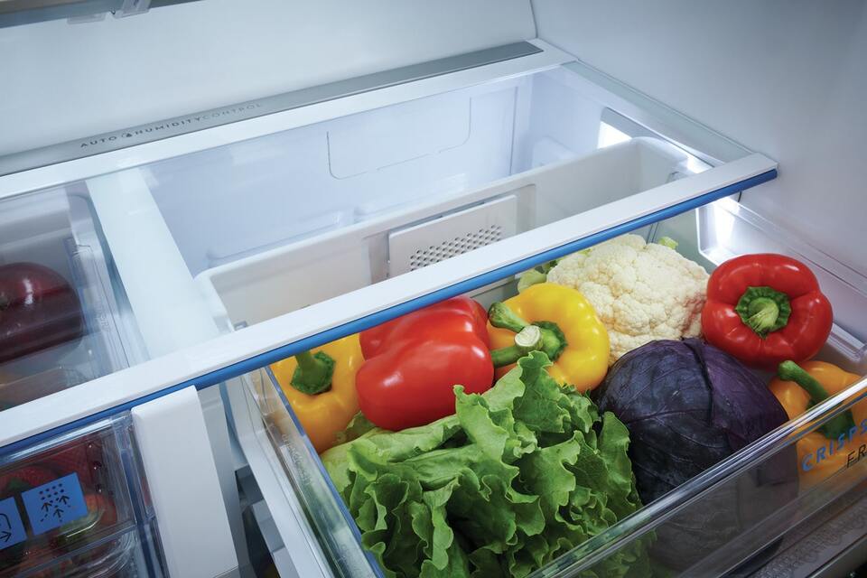 thumbnail video image 2 of Frigidaire Gallery&nbsp;21.5 Cu. Ft. Counter-Depth 4-Door French Door Refrigerator, 2 of 7