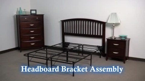 thumbnail video image 2 of Boyd Sleep Universal Headboard/Footboard Brackets, Black, 2 of 4