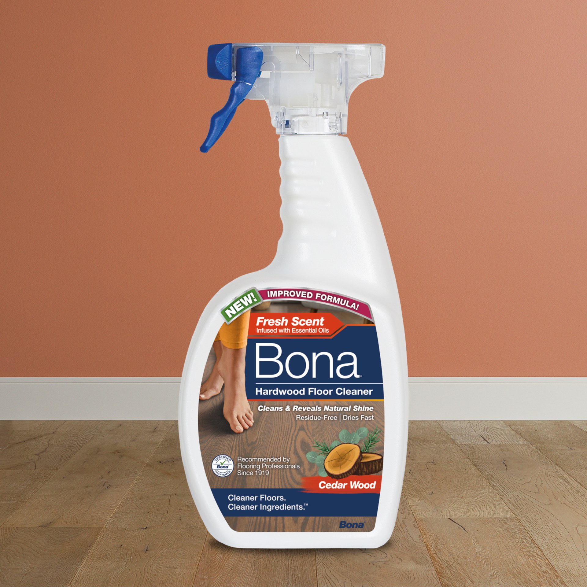 The New Scent of Clean - Bona Hard-Surface Floor Cleaner with Lemon Mint 