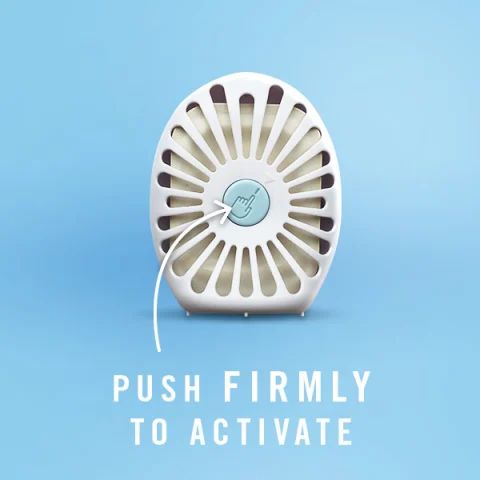 Push firmly to activat.