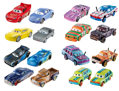  Disney Cars Toys Character Car Trainee #49 & Trainee #3  Vehicle, 2 Pack : Toys & Games