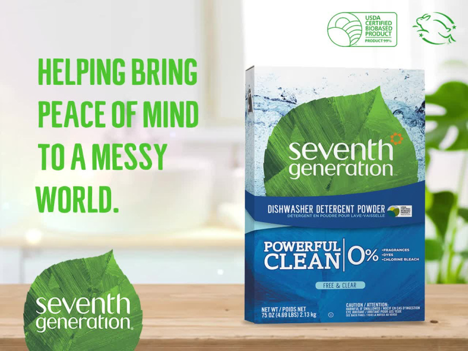 Seventh Generation Dishwasher Detergent Powder for sparkling dishes
