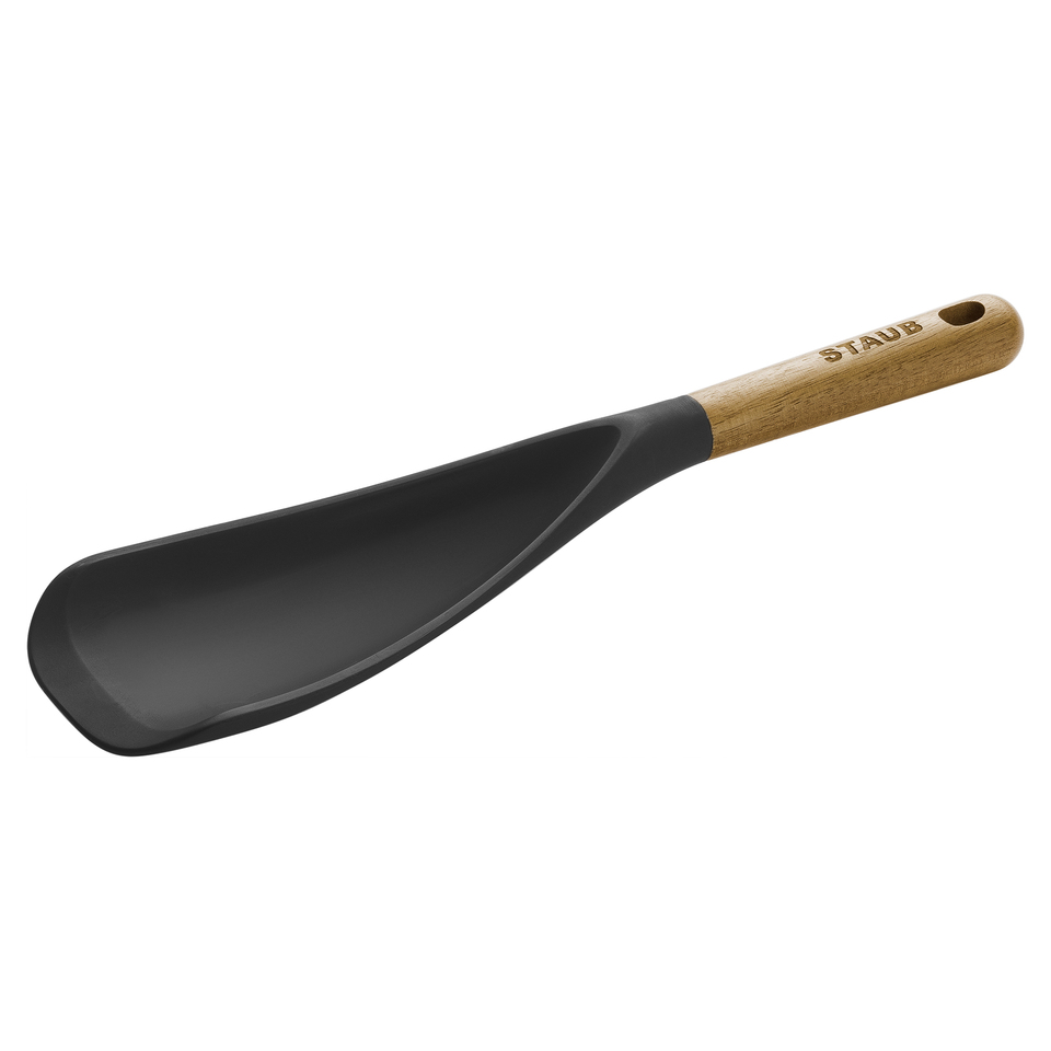 STAUB Premium Silicone Multipurpose Serving Spoon for Cookware - Kitchen  Utensil, Non-Stick Gadget, Black