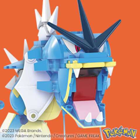 MEGA Pokemon Magikarp Building Toy Kit with 2 Action Figures (411 Pieces)  for Kids 