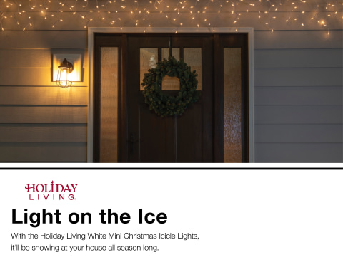 Holiday Living 300 Count Constant White Mini Incandescent Plug In Christmas Icicle Lights In The Christmas Icicle Lights Department At Lowes Com