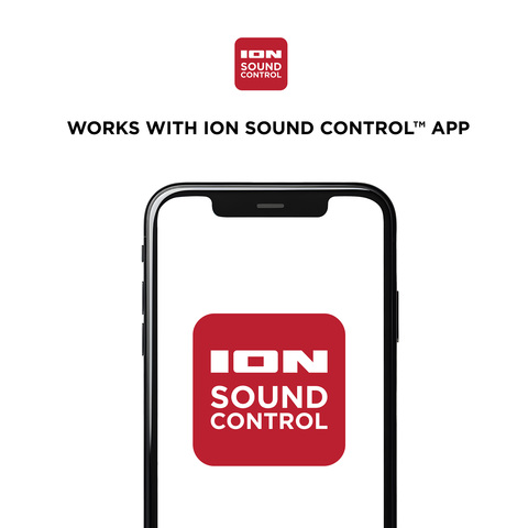 ION Audio Total PA™ Freedom works weith the ION Sound Control™ App
