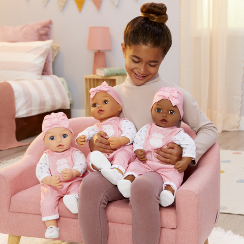 Baby Born My First Baby Doll Ava - Muñeca de bebé realista de cuerpo suave  para niños de 1 año en adelante, ojos abiertos y cerrados, muñeca bebé con