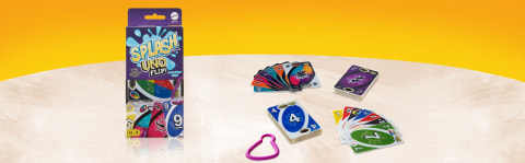 Mattel games Uno Flip Splash Card Game Multicolor