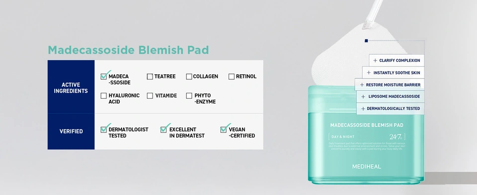 MEDIHEAL Madecassoside Blemish Pad