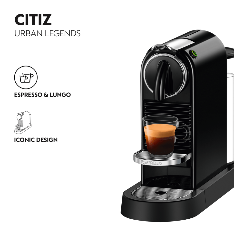 Nespresso CitiZ & Milk Espresso Machine by De'Longhi - Black