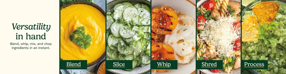 Image of five blended foods