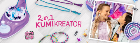 Cool Maker, KumiKreator 2 en 1, kit de actividades para hacer collares y  pulseras de la amistad, para edades de 8 años en adelante