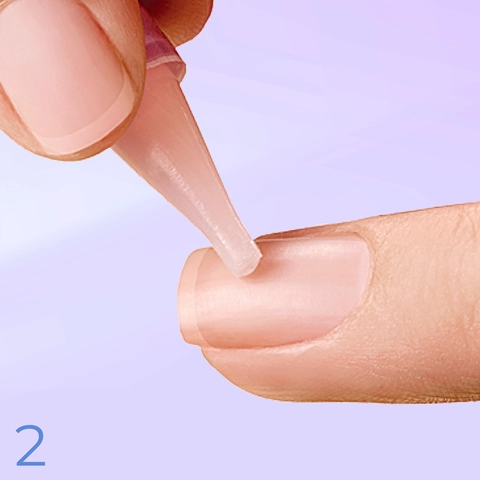 Apply Glue to your Natural Nail