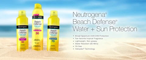 Neutrogena Beach Defense Sunscreen Spray: Beach-Strength Sun Protection