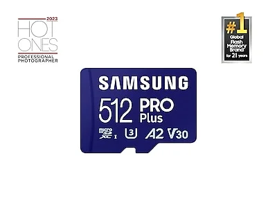 Samsung 512GB PRO Plus microSDXC Card UHS-I Flash Memory
