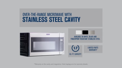 MMV1175JZ by Maytag - Over-the-Range Microwave with stainless steel cavity  - 1.7 cu. ft.
