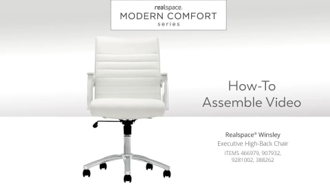 Modern Comfort Winsley Bonded Leather Mid Back Manager Office Chair White Silver BIFMA Compliant OfficeSupply